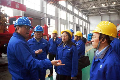 中国石油技术开发有限公司副总经理吕菁一行莅临二机集团调查互换